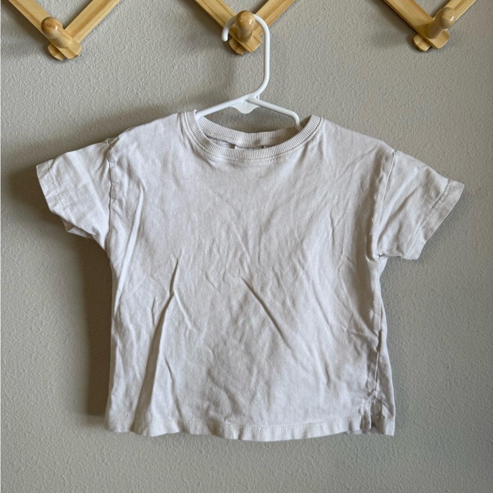 Zara Kids Beige Short Sleeve Tee